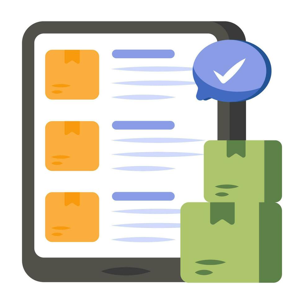 Perfect design icon of logistic list vector