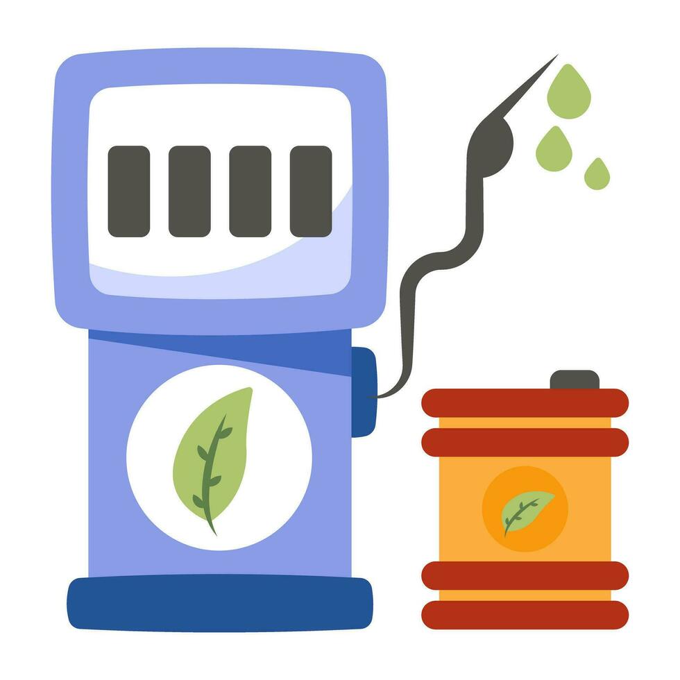 Premium download icon of eco fuel station vector