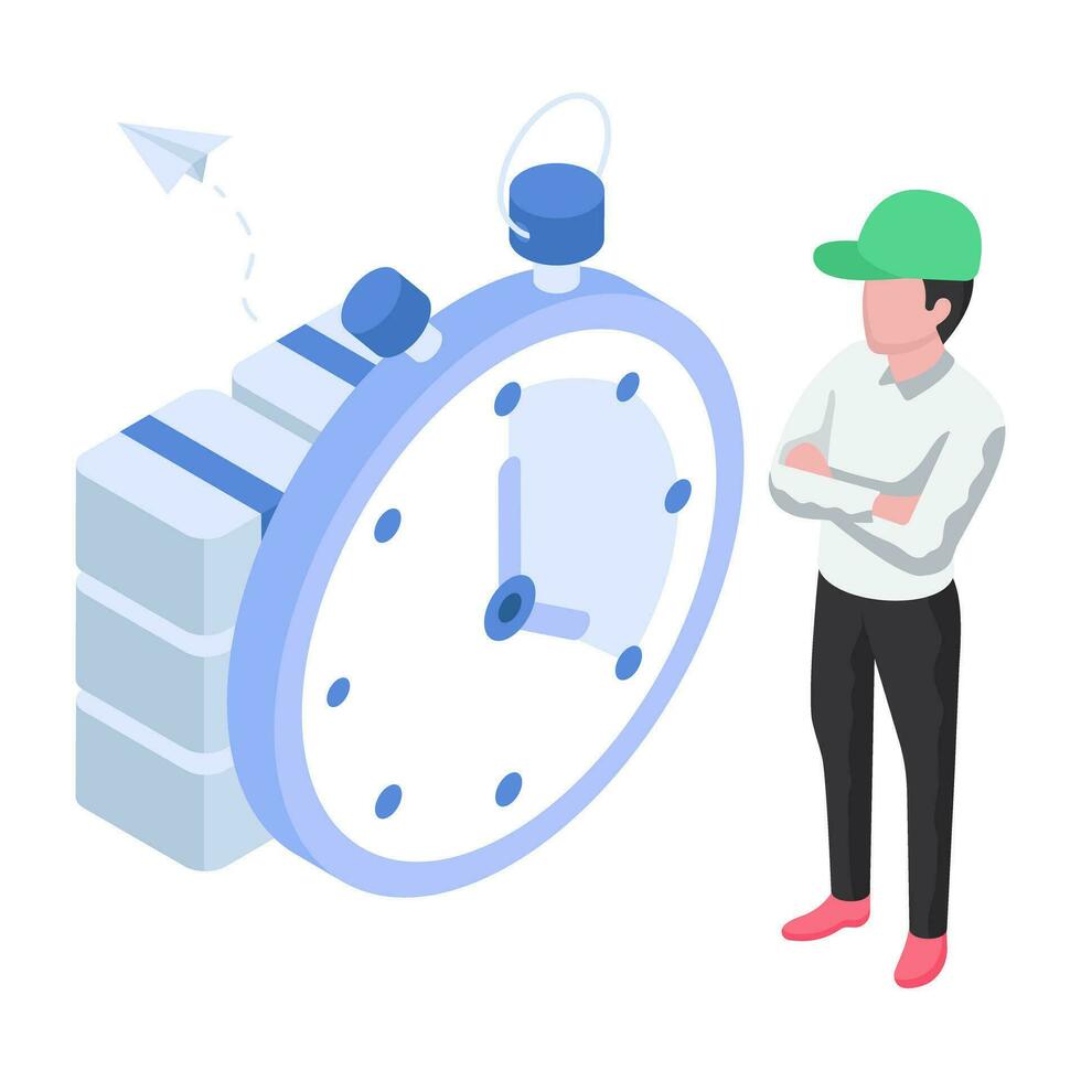 Perfect design illustration of delivery time vector