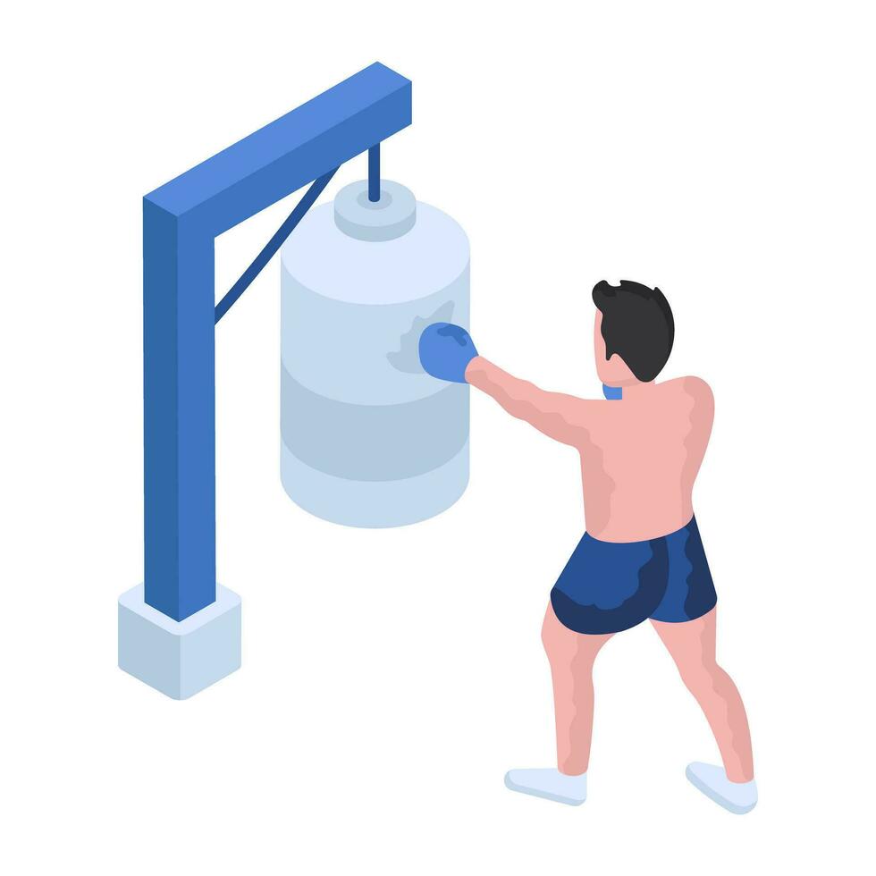 A premium design illustration of boxing vector