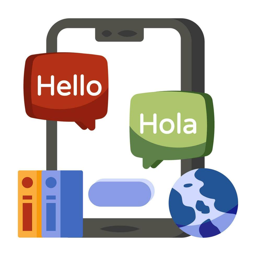 Perfect design icon of mobile chatting vector