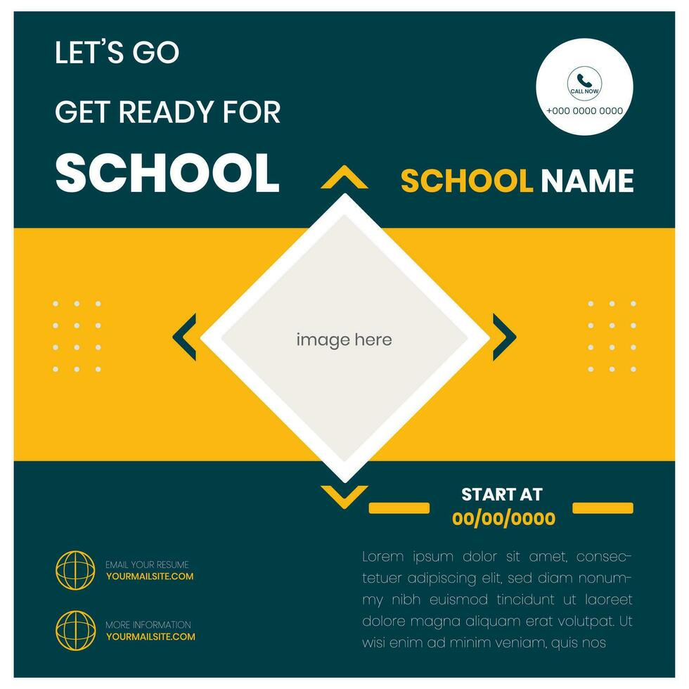 Back to school vector design. Back to school text in chalkboard element with light bulb and pen educational elements. Vector illustration back to school concept.