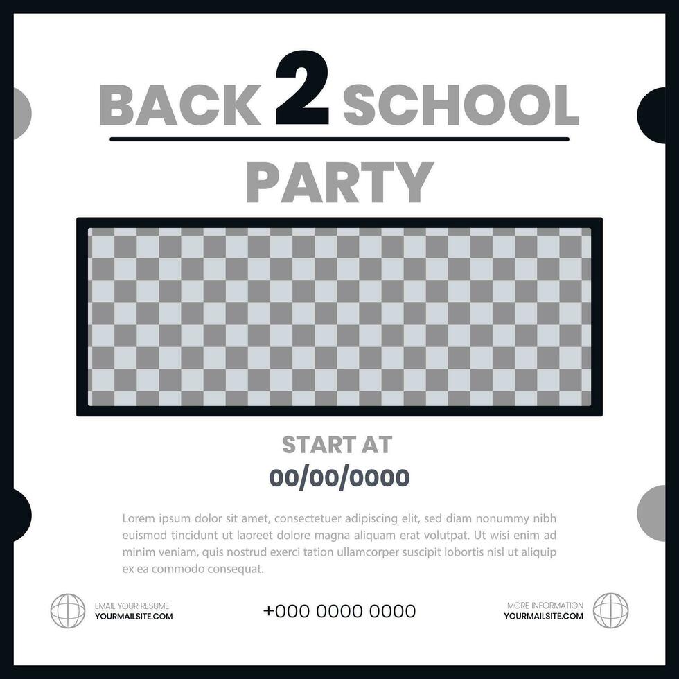 Back to school vector design. Back to school text in chalkboard element with light bulb and pen educational elements. Vector illustration back to school concept.