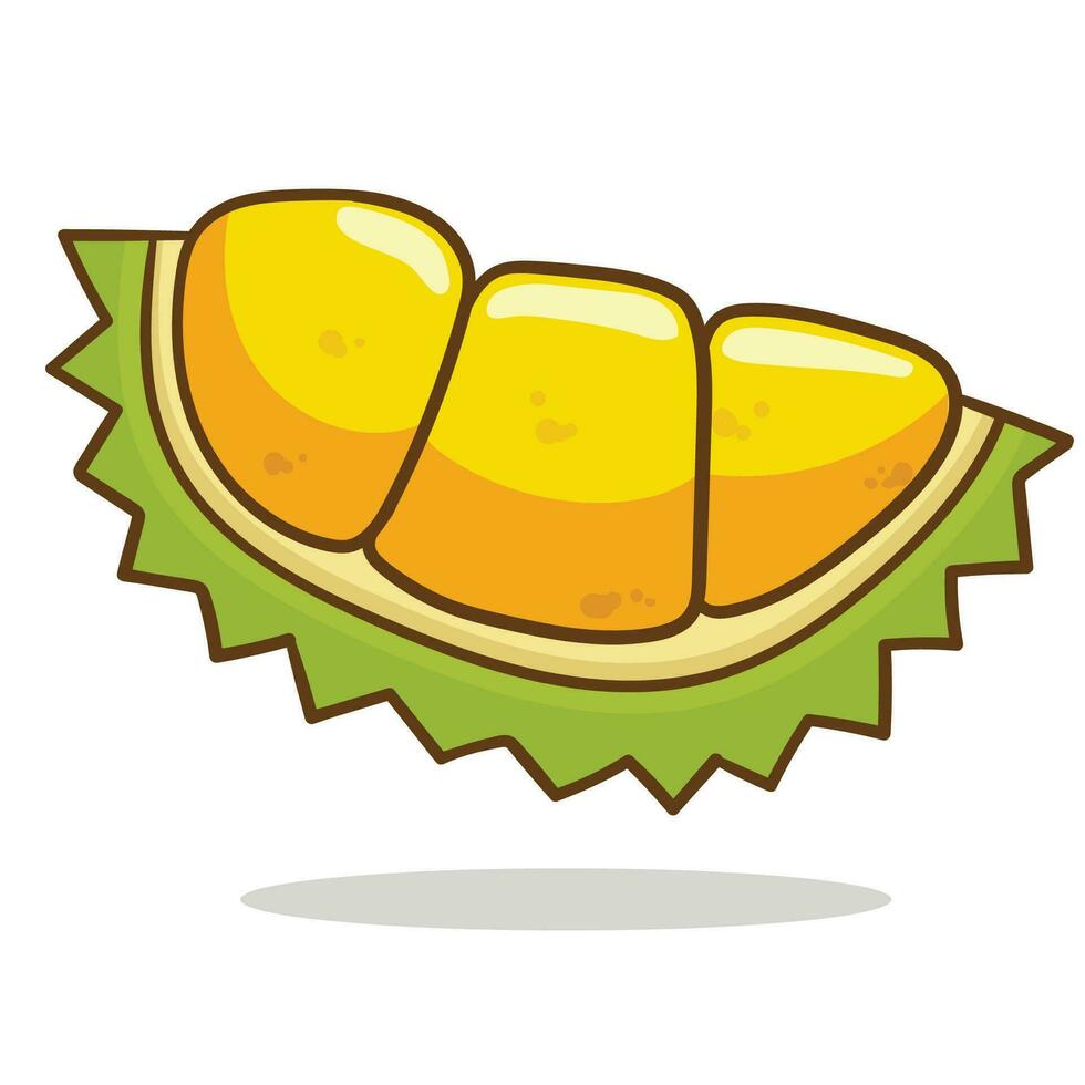Vector illustration of durian fruit good for sticker or brand