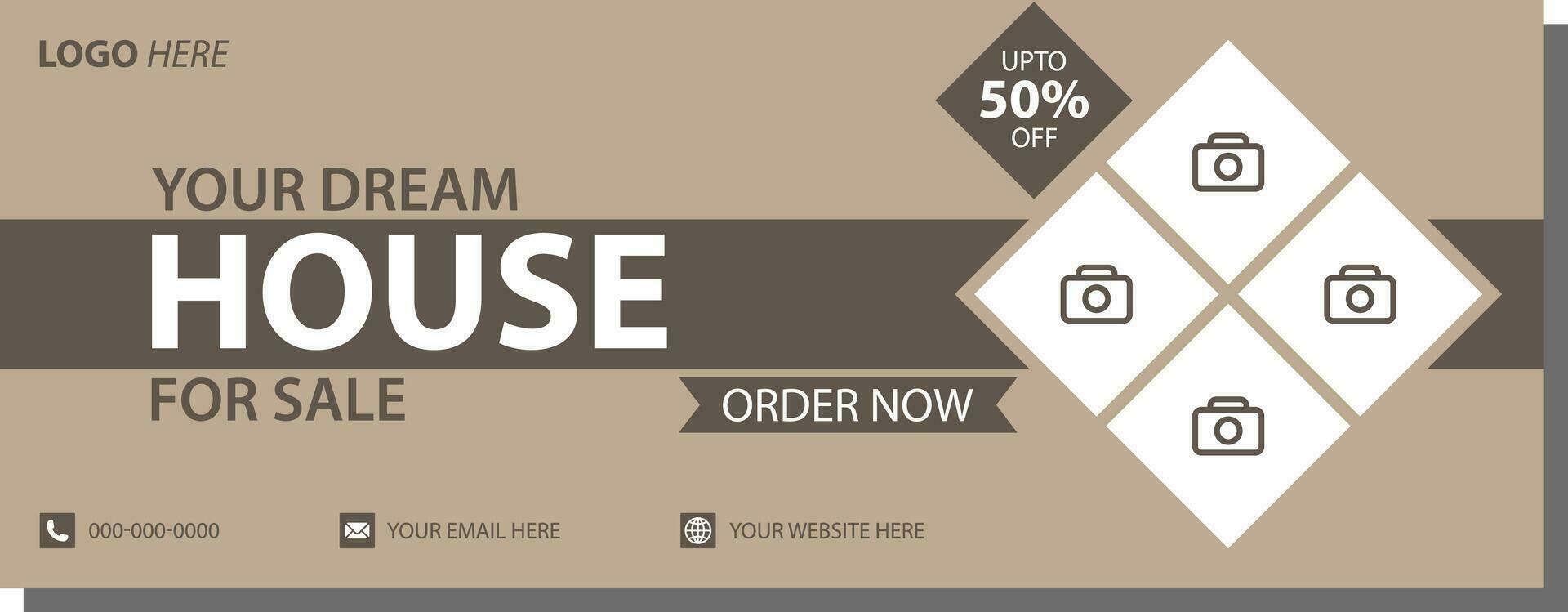 abstract vector business long banner template. Business minimal background, facebook cover and social media cover design
