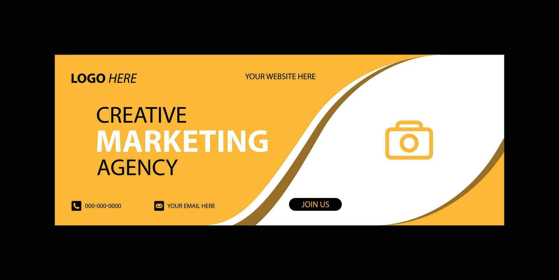 abstract vector business long banner template. Business minimal background, facebook cover and social media cover design