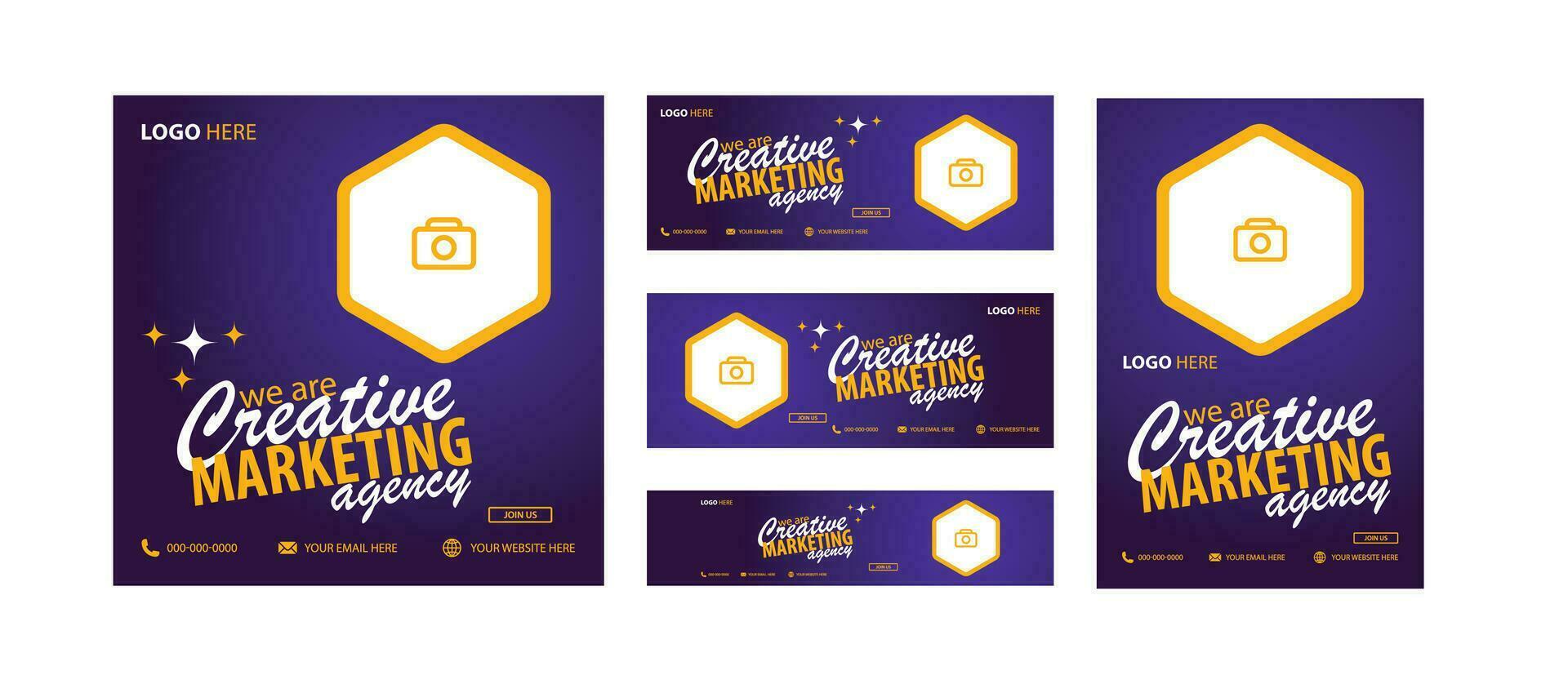abstract vector business long banner template. Business minimal background, facebook cover and social media cover design