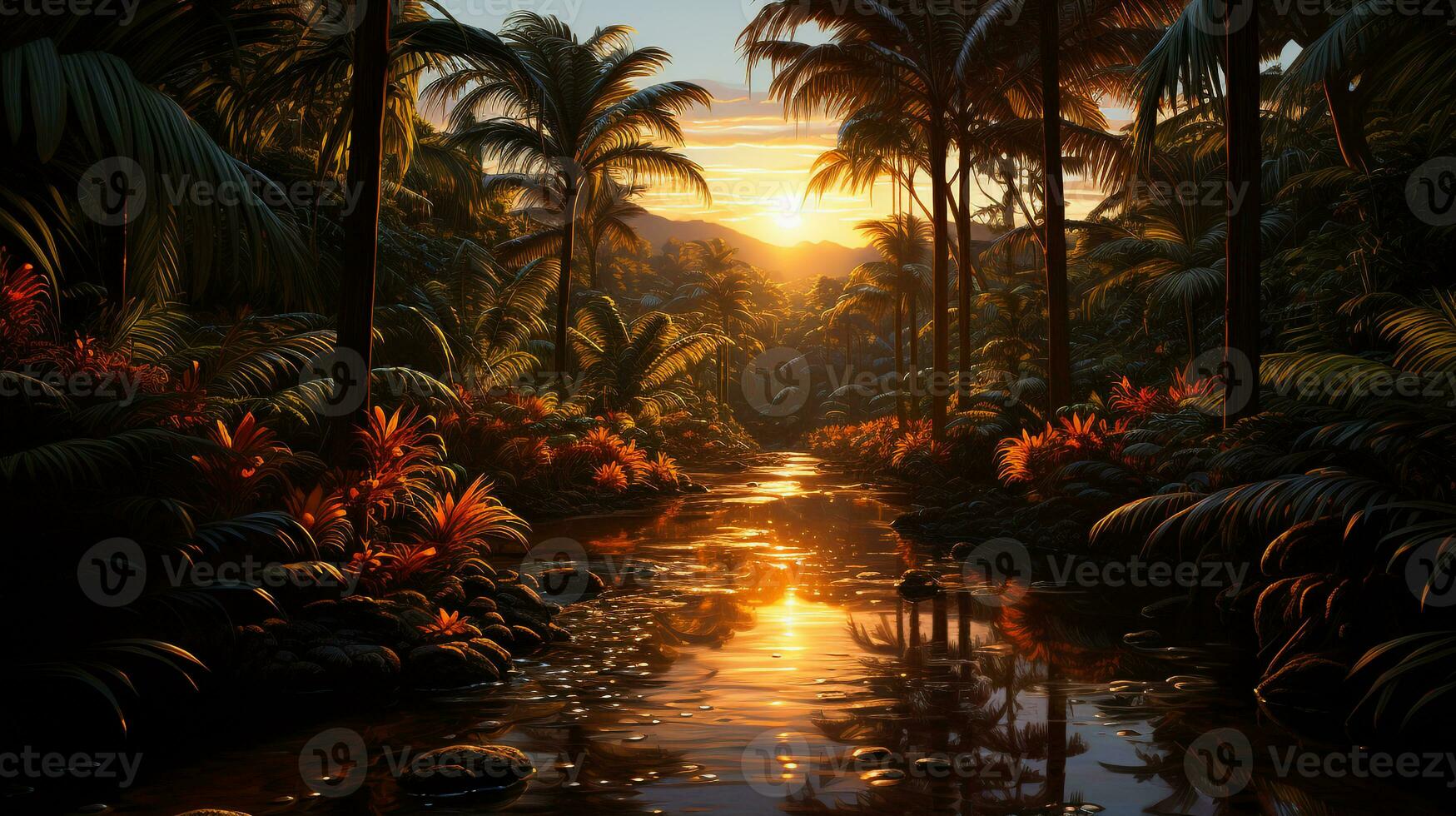 background of oil palm plantations photo