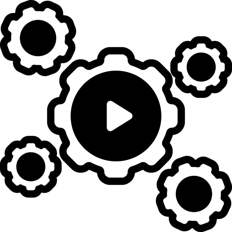 solid icon for automation 34465731 Vector Art at Vecteezy