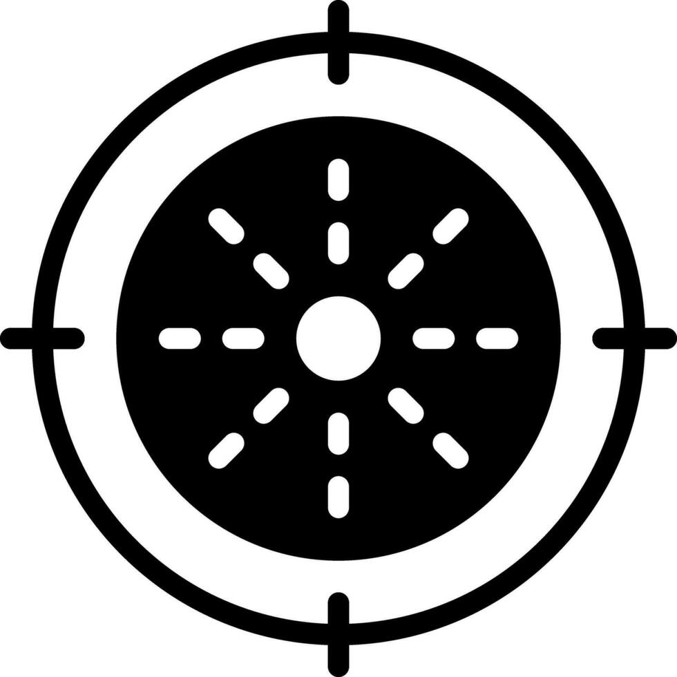 solid icon for center vector