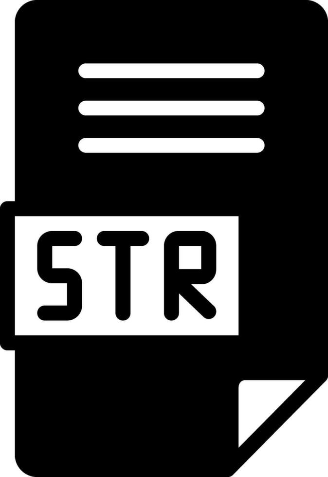 sólido icono para str vector