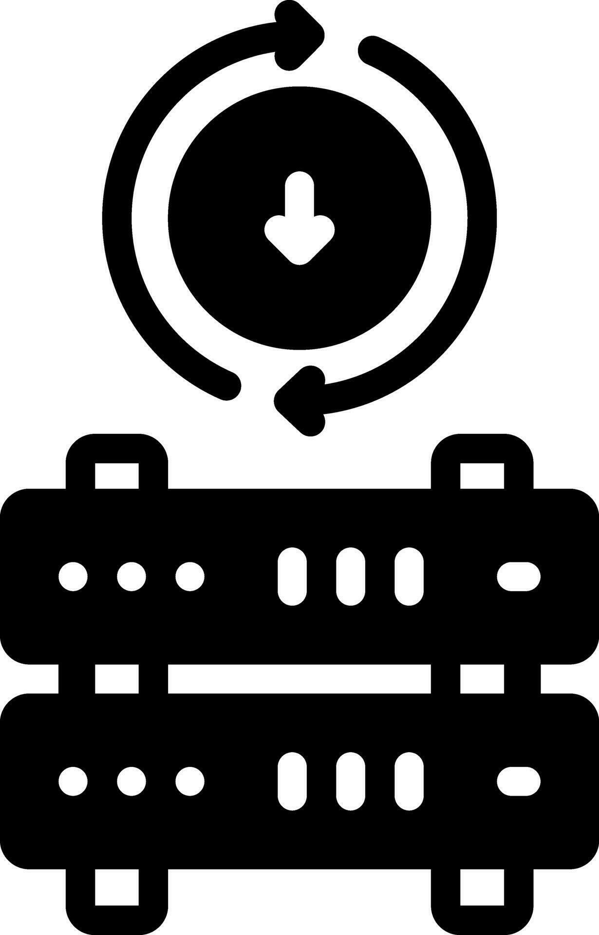 solid icon for backup 34465793 Vector Art at Vecteezy