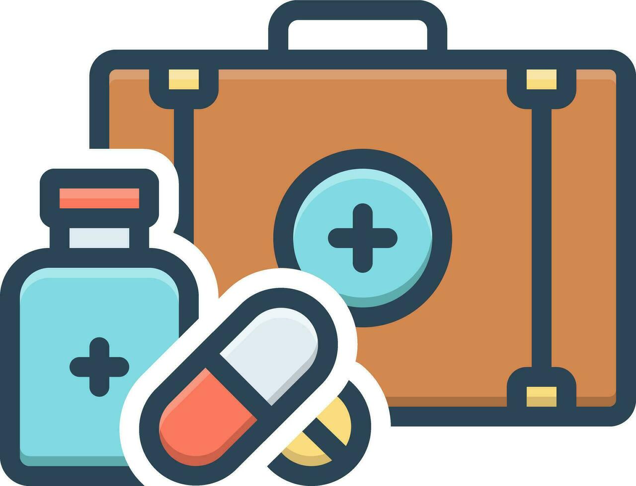 color icon for medicare vector