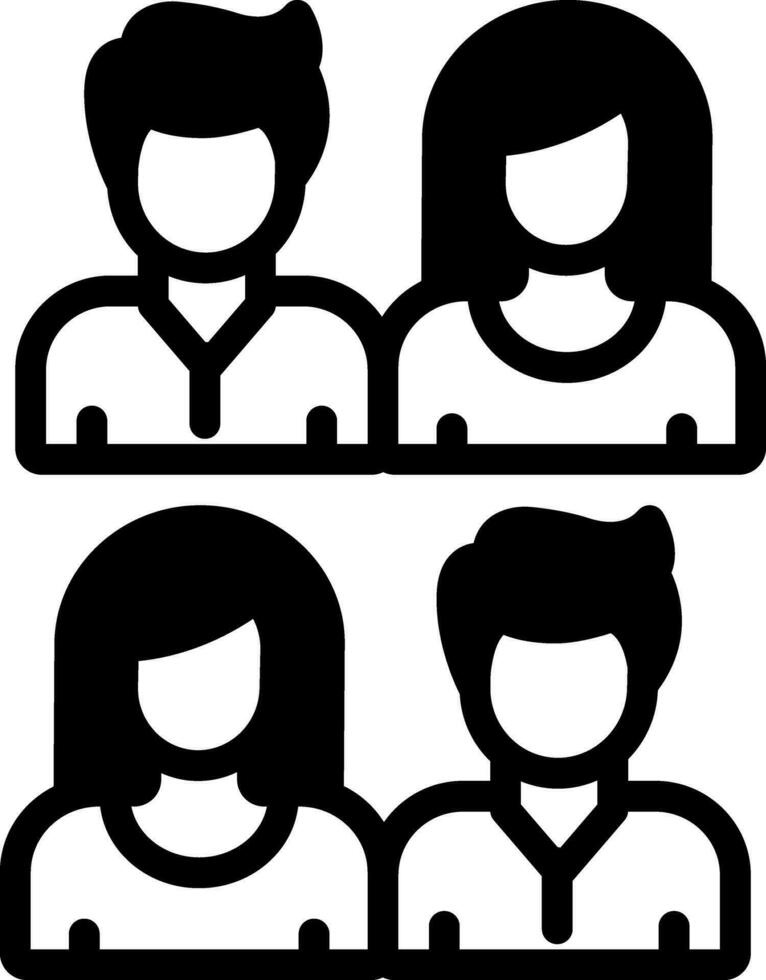 solid icon for citizens vector
