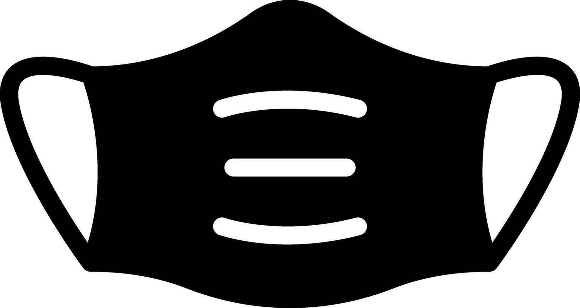 solid icon for mask vector