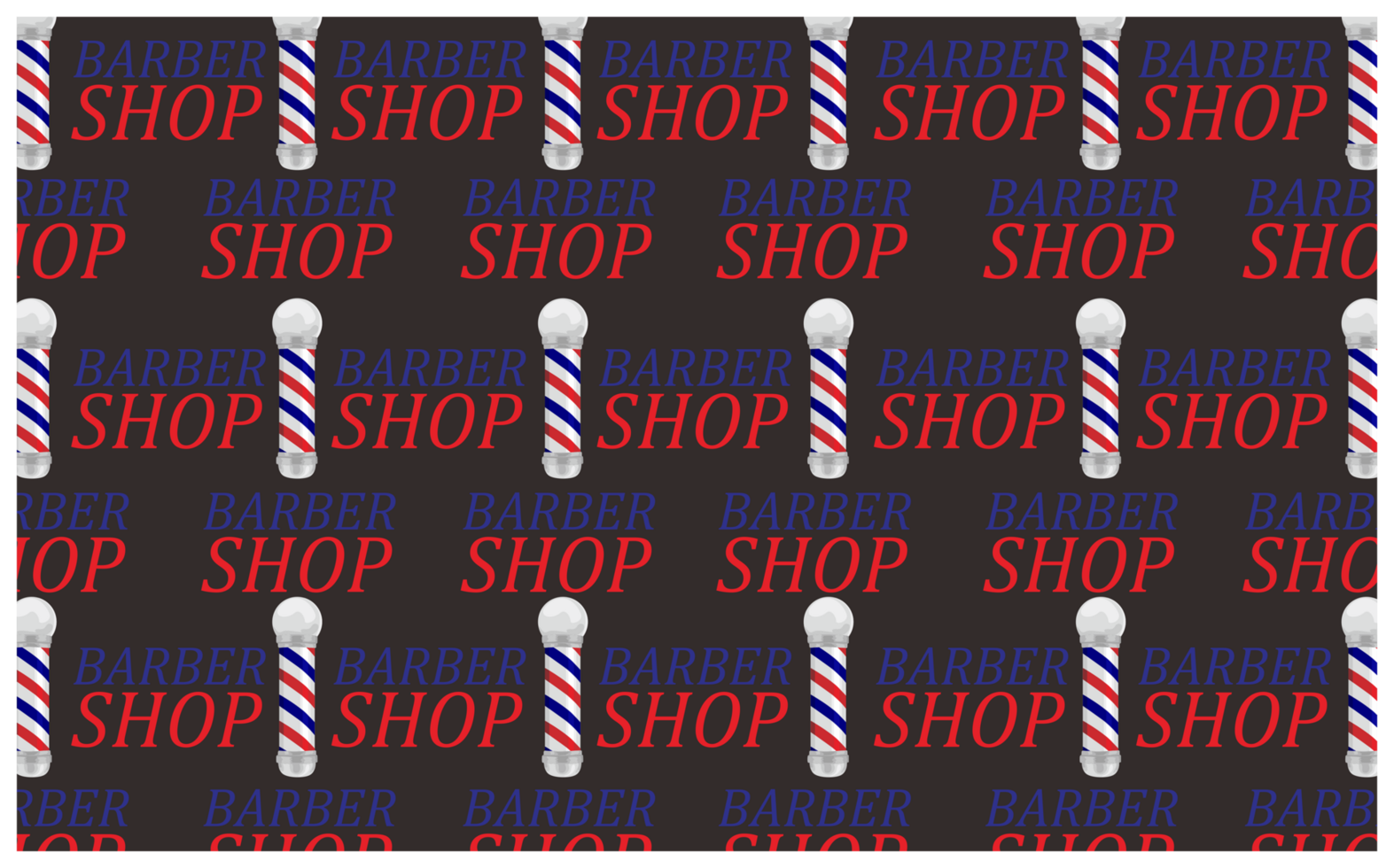 Barbershop Item Pattern Background png