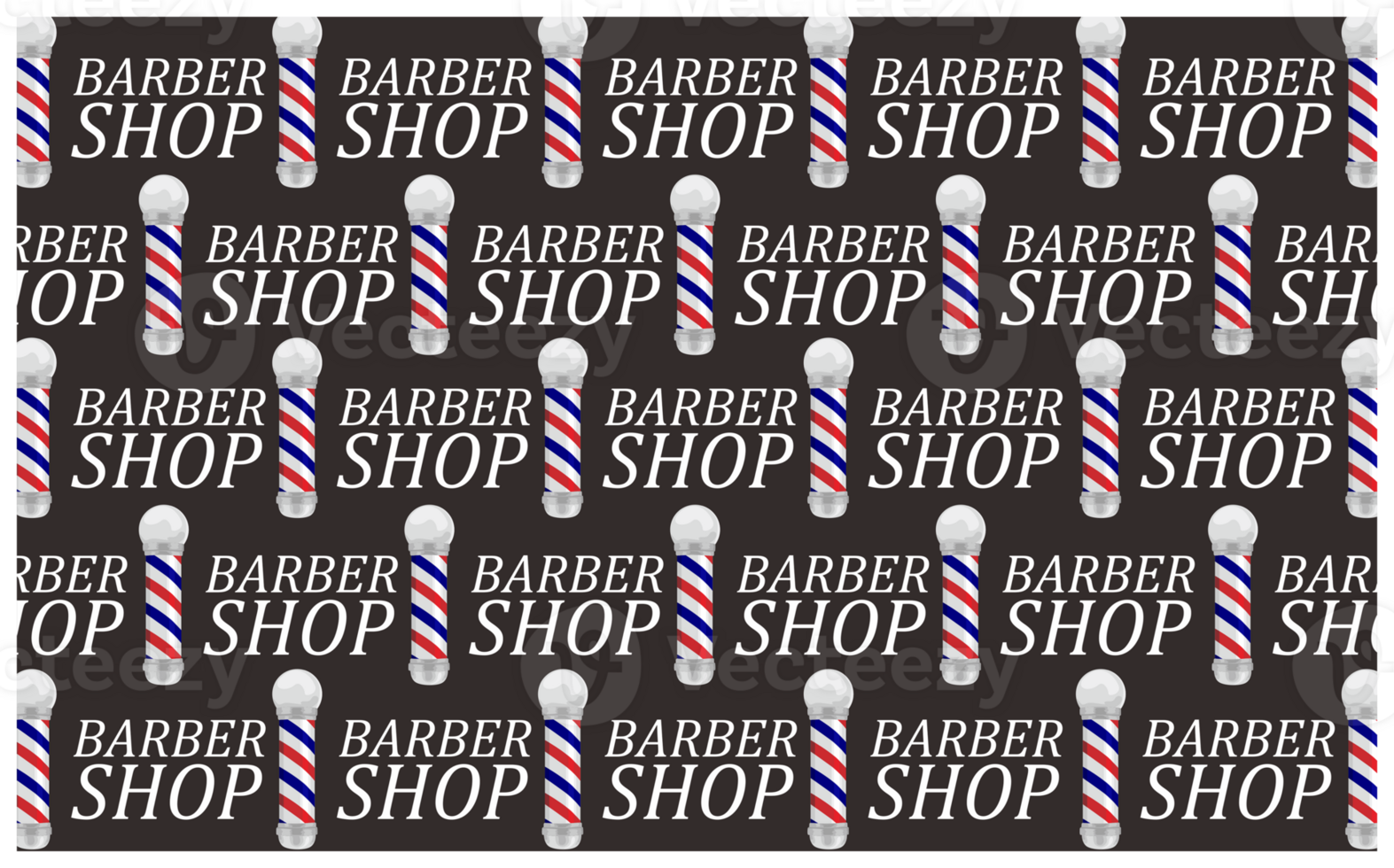 Barbershop Item Pattern Background png