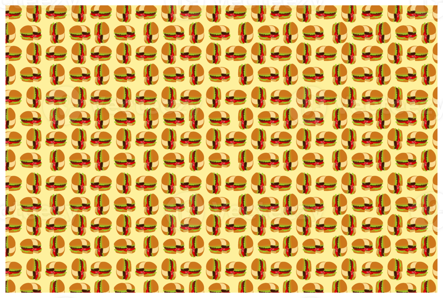 Food -Hamburger Pattern Background png