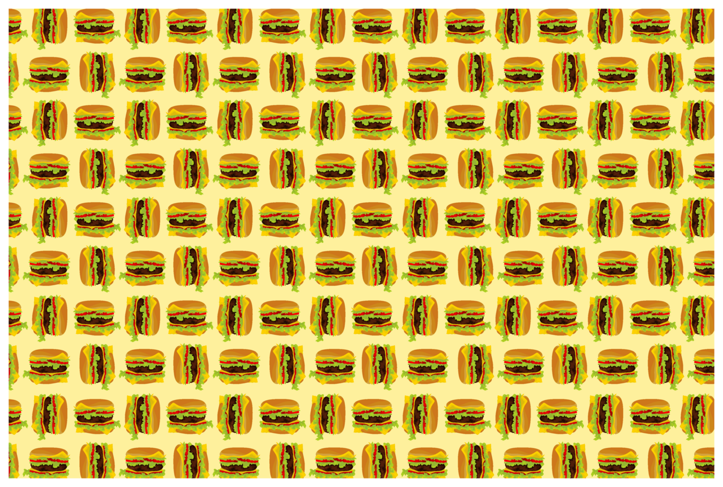 Food -Hamburger Pattern Background png