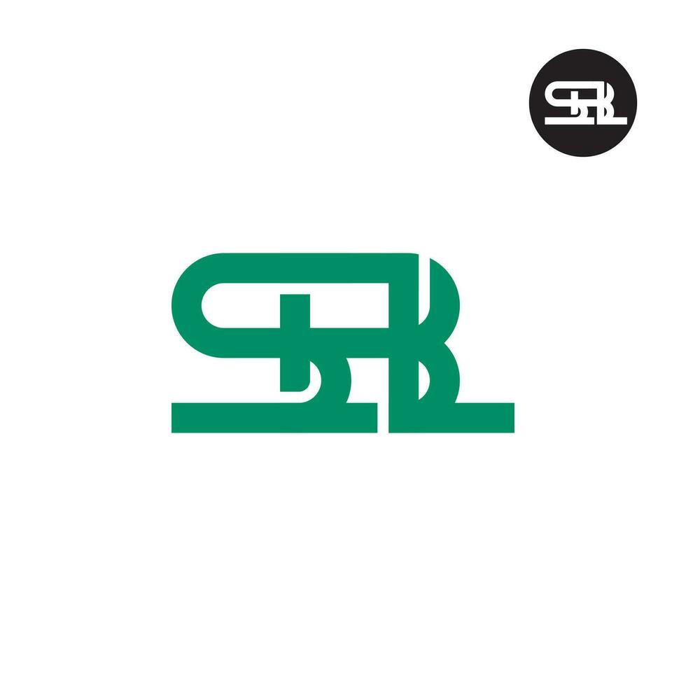 Letter SBL Monogram Logo Design vector