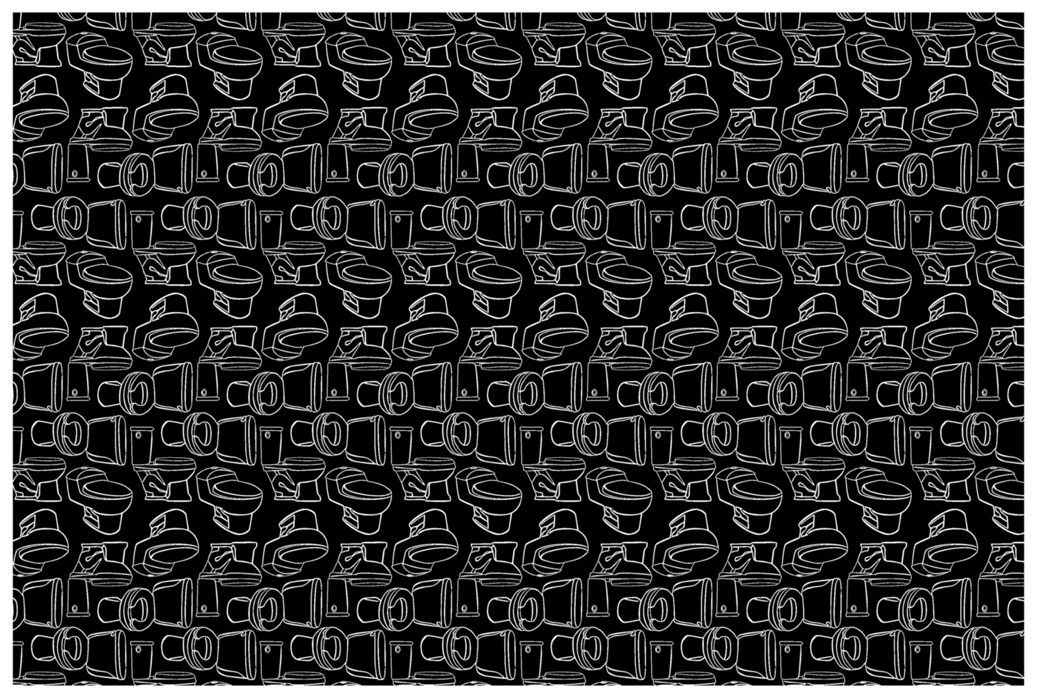Toilet Line Art Pattern Background png