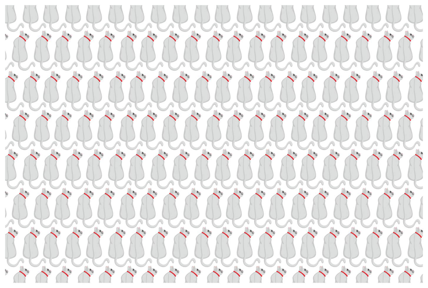 White Cat Pattern Background png