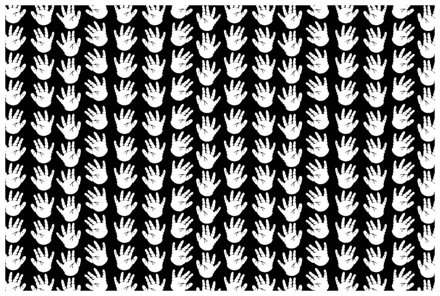 Handprints - Palms Pattern Background png