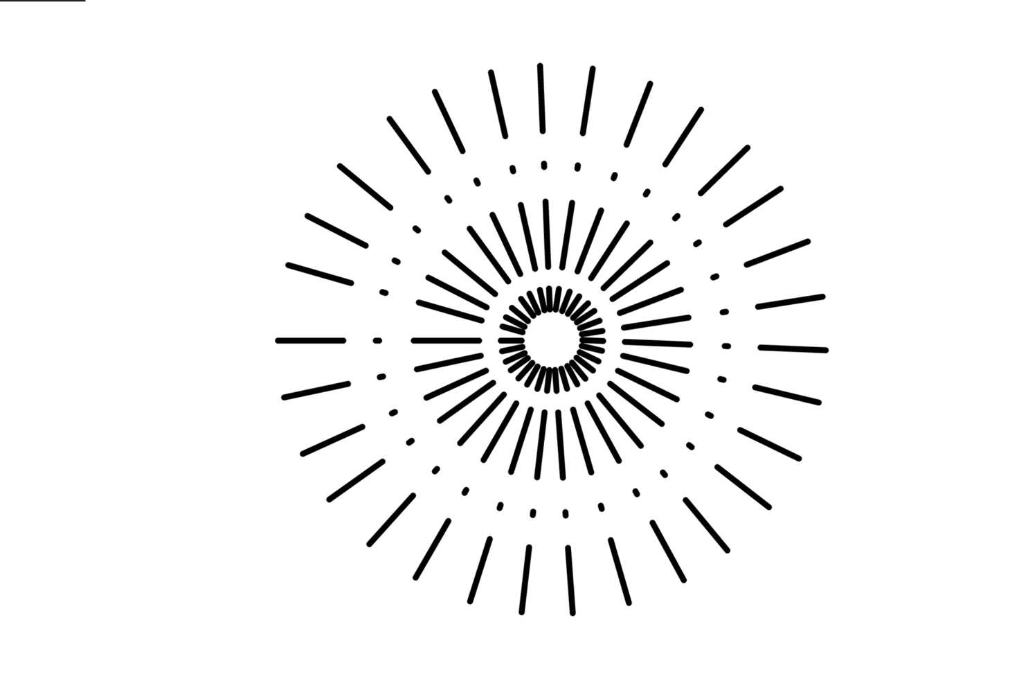 Line Art - Star Explosion On Transparent Background png