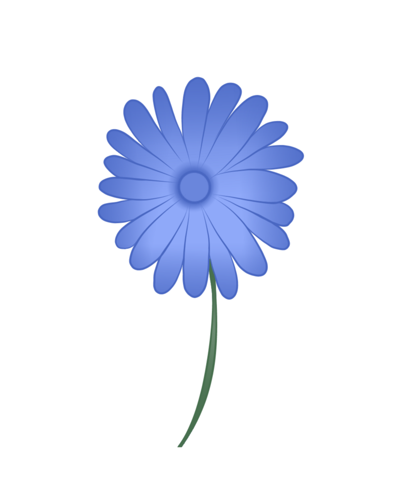 blue flower on transparent background png