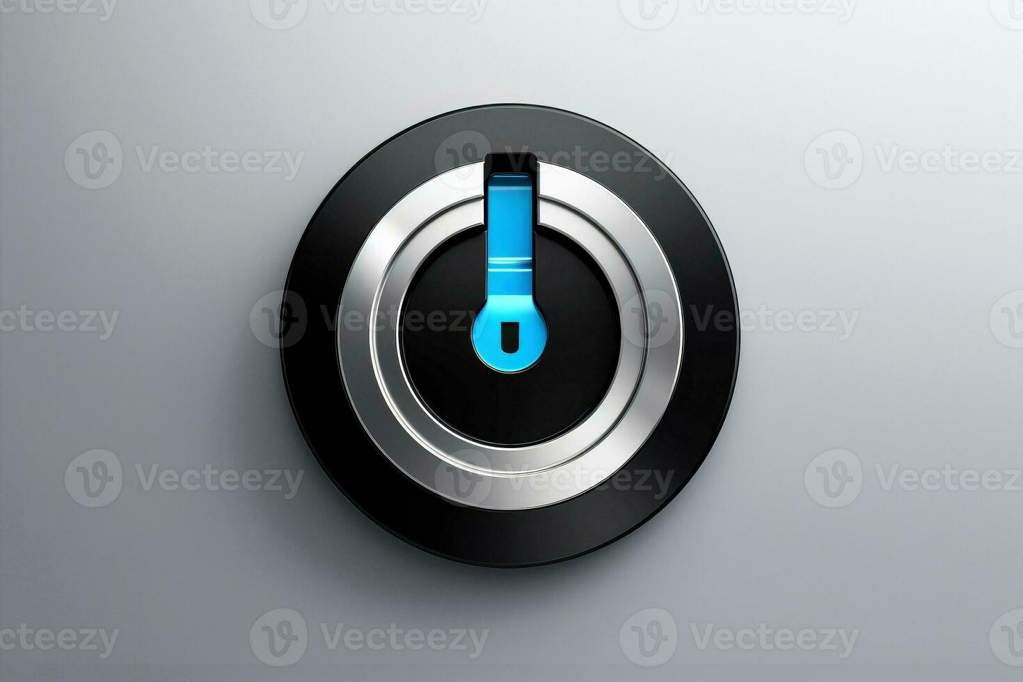 Abstract technology digital keyhole ,high tech multicolor button, Generative AI photo