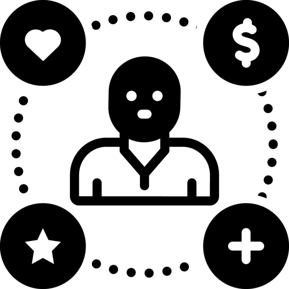 solid icon for advantage vector