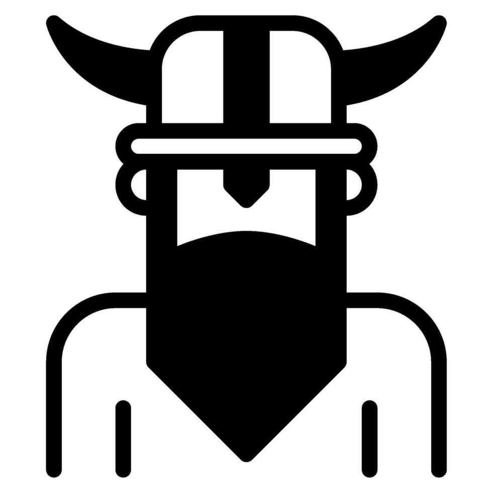 Barbarian icon illustration for UIUX, infographic, etc vector