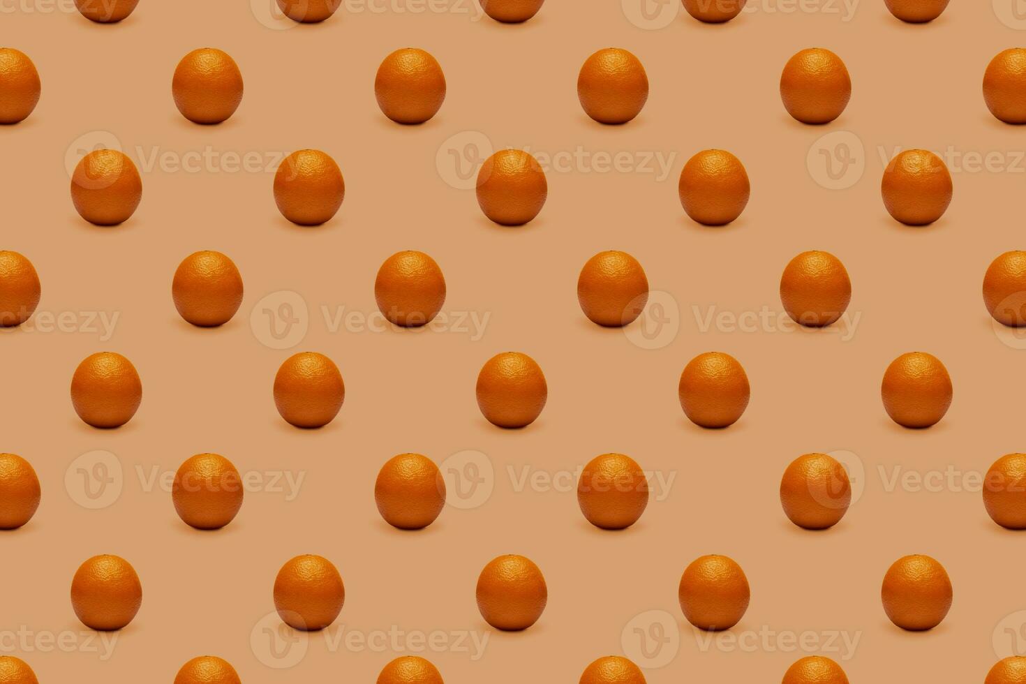 Fruit seamless pattern of fresh oranges on orange background. Pop art design, creative summer concept. photo