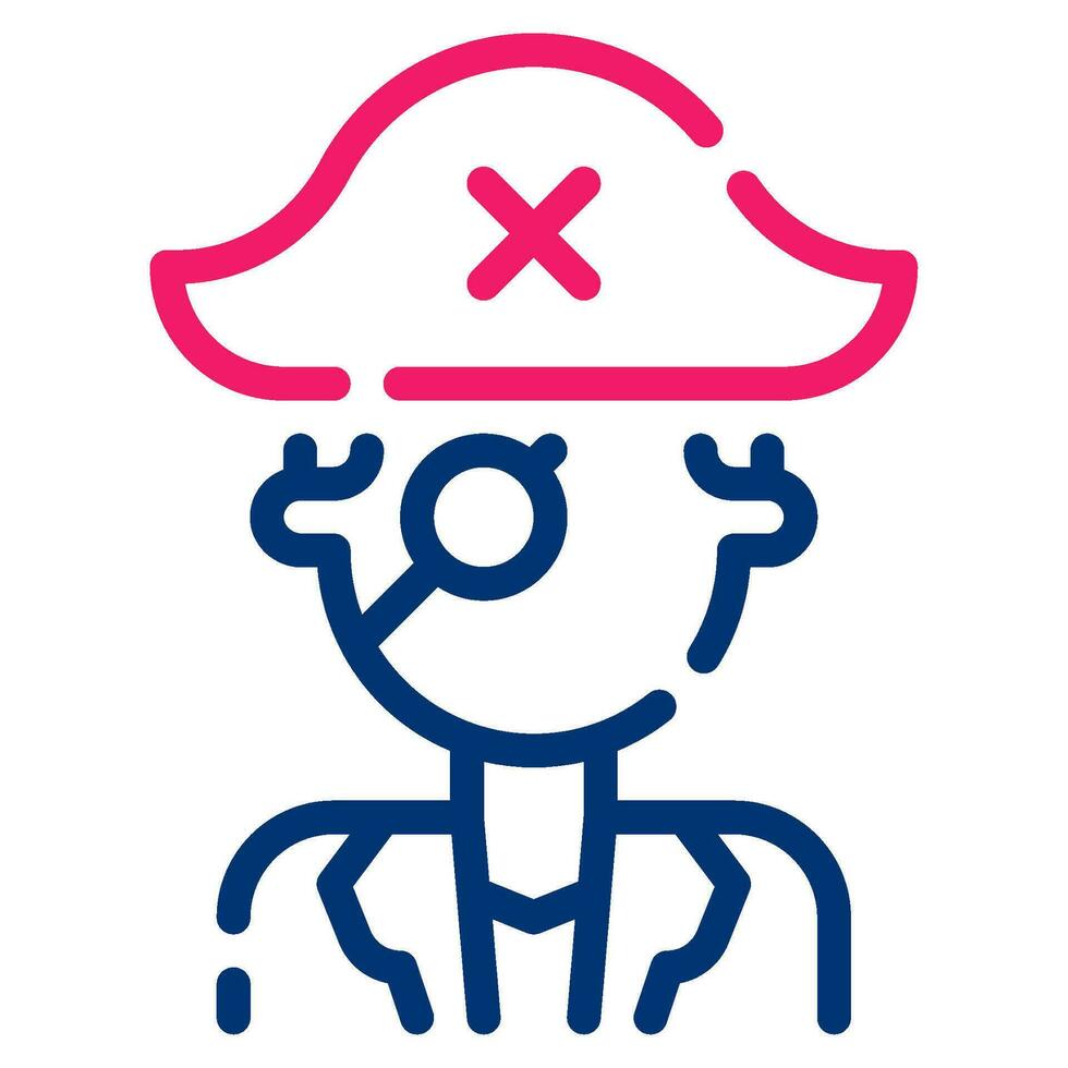 Pirate icon illustration for UIUX, infographic, etc vector