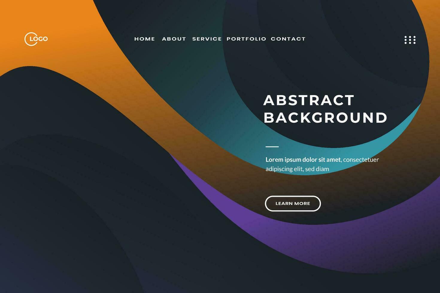 Black Colorful Abstract Background Wave was created with a modern and minimalist aesthetic in mind It would be perfect for a landing page or web app, and would also make a great mobile app background vector