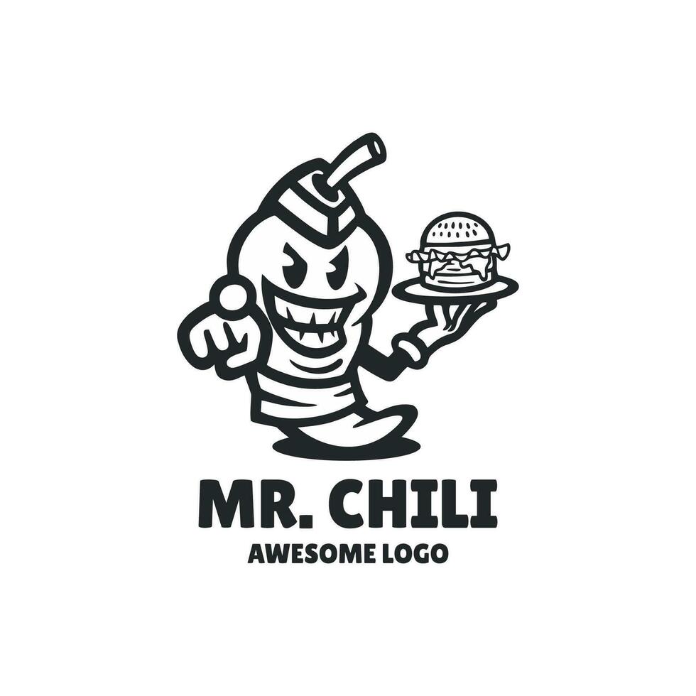 ilustración vector gráfico de señor chile, bueno para logo diseño