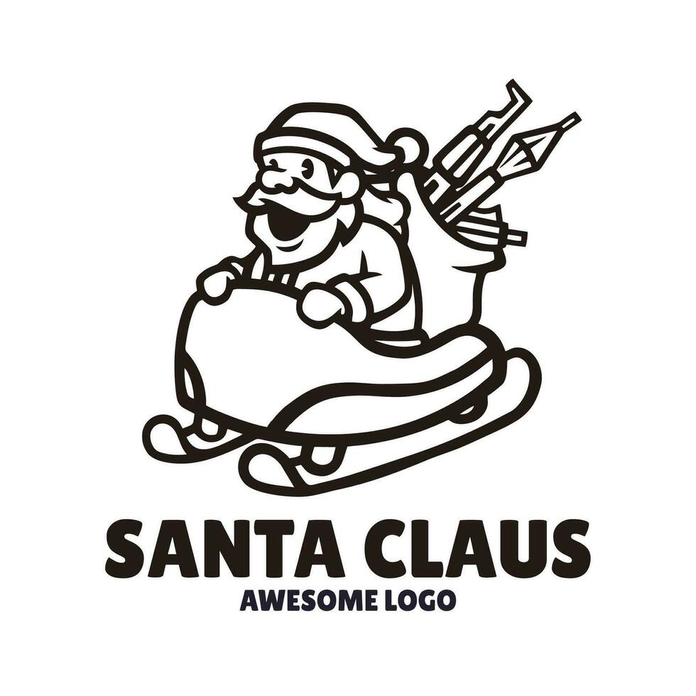 ilustración vector gráfico de Papa Noel cláusula, bueno para logo diseño