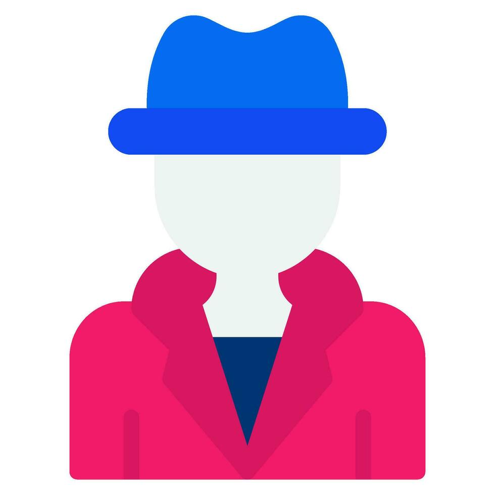 Detective icon illustration for UIUX, infographic, etc vector
