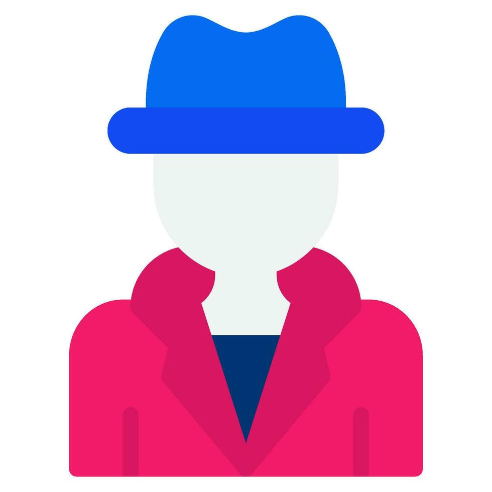 Detective icon illustration for UIUX, infographic, etc vector