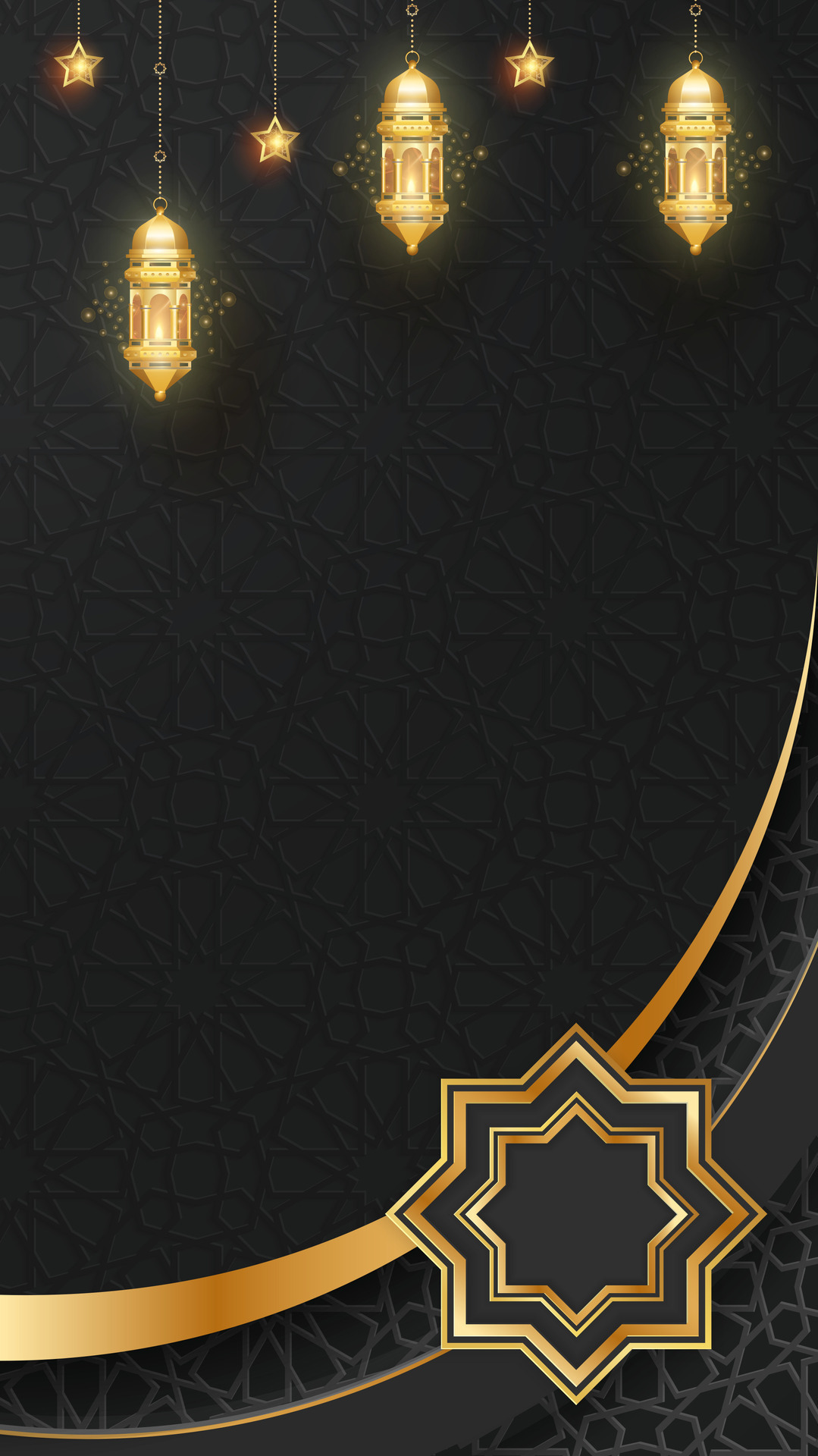 Islamic luxury black gold background 34467477 Vector Art at Vecteezy