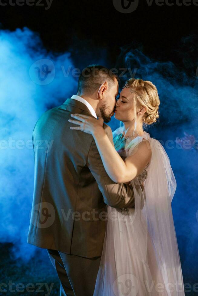 the first wedding dance of the bride and groom photo