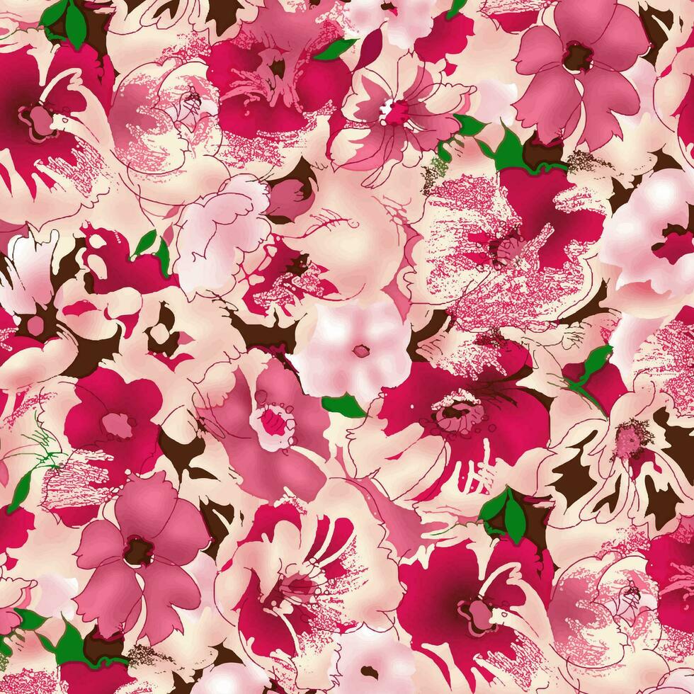 floral,camouglage,ornament,abstract pattern suitable for textile and printing needs vector