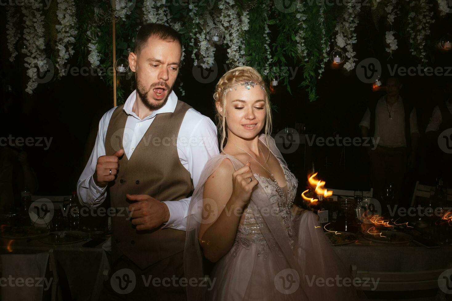 the first wedding dance of the bride and groom photo