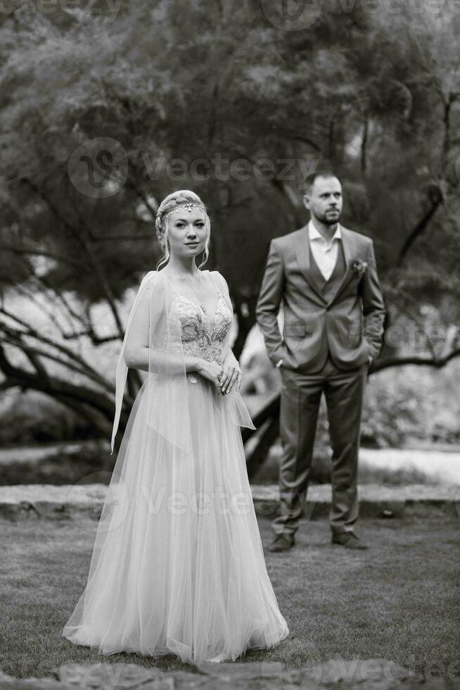 the first meeting of the bride and groom photo