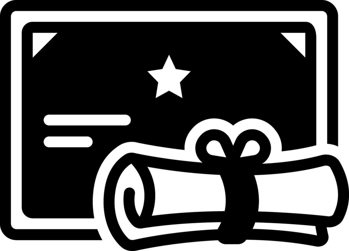 solid icon for degree vector