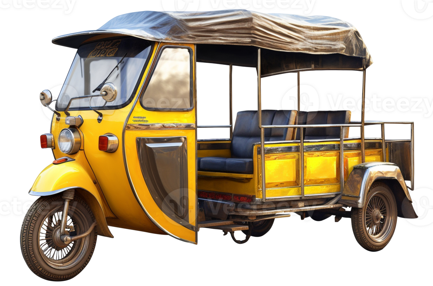 Auto Rickshaw png CNG auto Rickshaw png tuktuk png tuk tuk png traditional asian transport png Auto Rickshaw transparent background, AI Generated