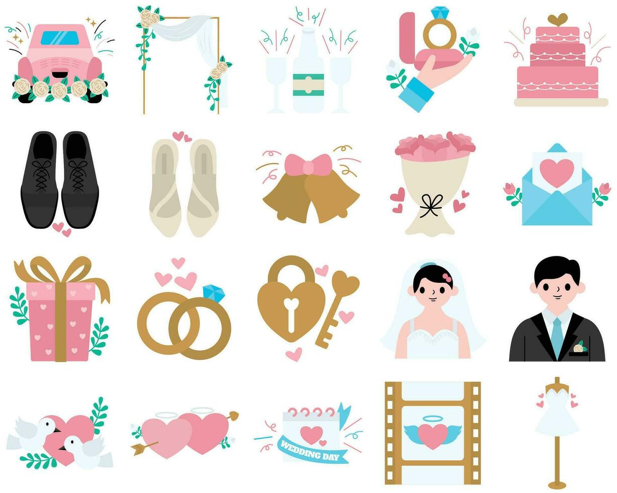 Wedding Party Decoration vector