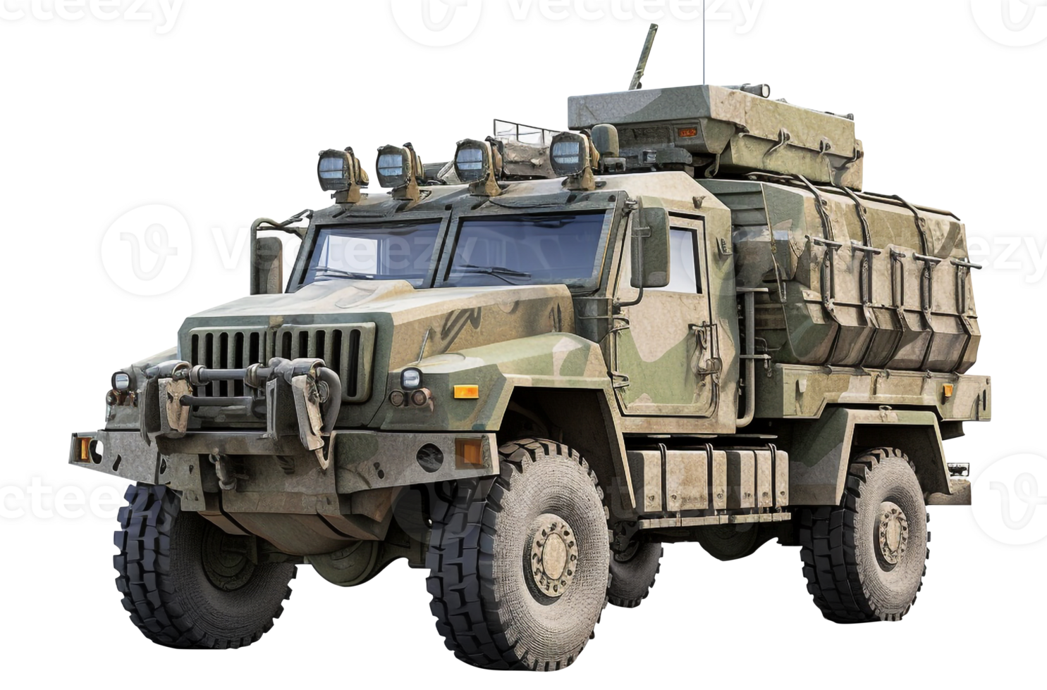 Military truck png Army truck png Armored vehicle png Armored truck png Military armored vehicle png Military armored truck png military lorry png Army lorry transparent background Ai Generated