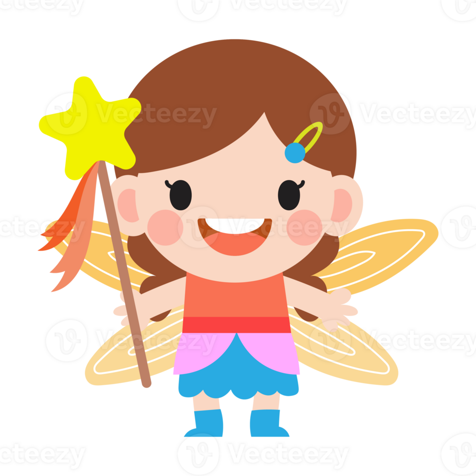 little fairy clipart, Cute beautiful little winged fairies png
