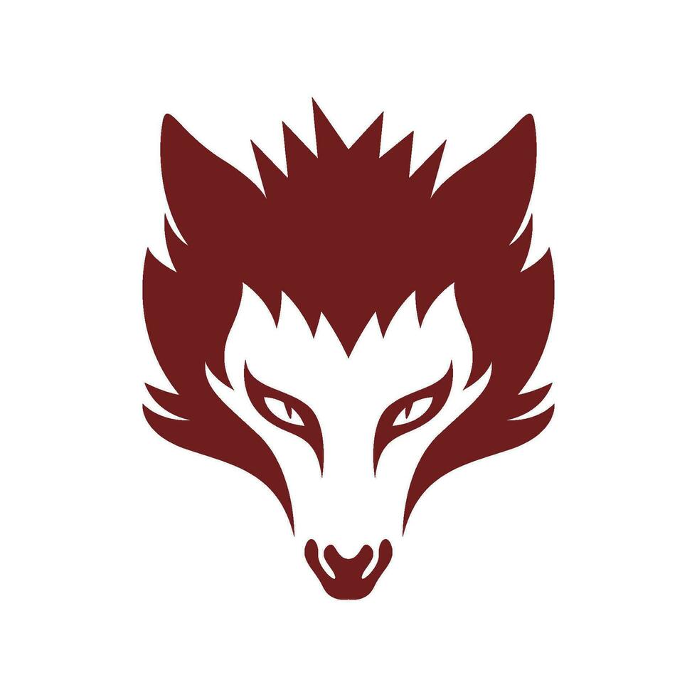 Wolf  logo design vector